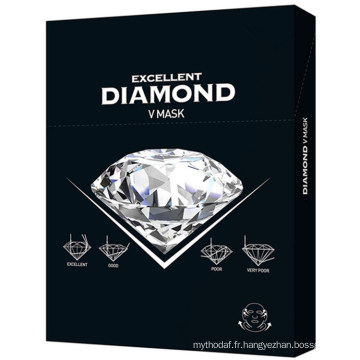 Meilleur masque facial avancé Diamond V Mask Sheet Soins de la peau